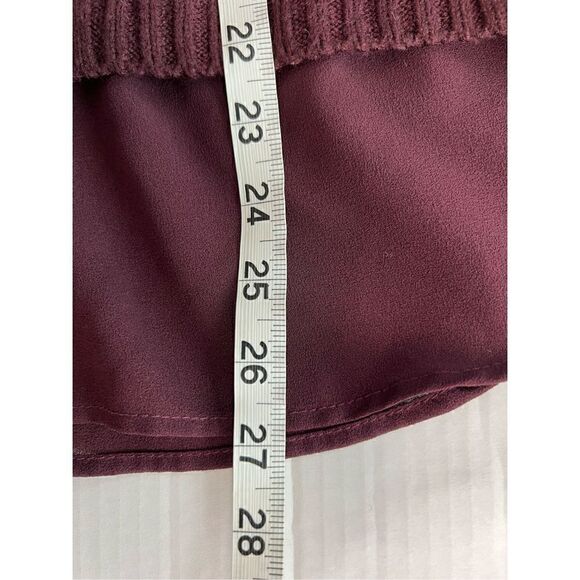 Elle XS cable knit mock layer sweater - Picture 10 of 11